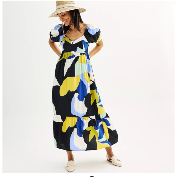 Nine West Dresses & Skirts - Nine West Multicolor Abstract Print Dress